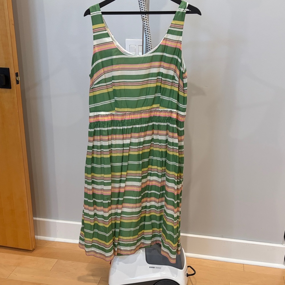 Boden Pastel Striped Sleeveless Dress